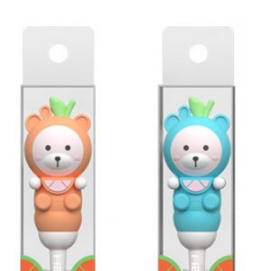 皓牛儿童牙刷萌趣万柔毛1-3-6岁婴幼儿细丝日用百货牙刷软毛