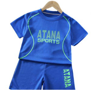 男童速干衣儿童运动套装夏季女童篮球服中大童短袖洋气足球服