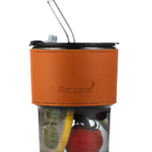 网红抖音创意ins风咖啡杯随手竹节带盖吸管玻璃杯批发开业小礼