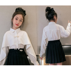 女童套装春秋2024新款洋气学院风jk套裙中大儿童装女孩休闲两件套