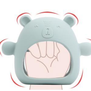 小熊牙胶宝宝咬咬乐安抚拳套磨牙棒新生婴儿食品级可水煮硅胶牙胶