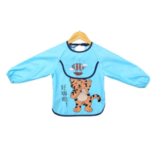 童罩衣防水短长袖反穿衣宝宝吃饭围兜袖套无袖免洗画画婴儿围裙