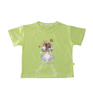 儿童宽松T恤纯棉新款月亮女孩卡通短袖日韩风圆领上衣童装女童t恤