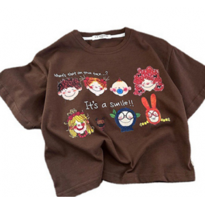 儿童短袖t恤男童夏装2024新款女童上衣宝宝夏款韩版宽松夏季洋气